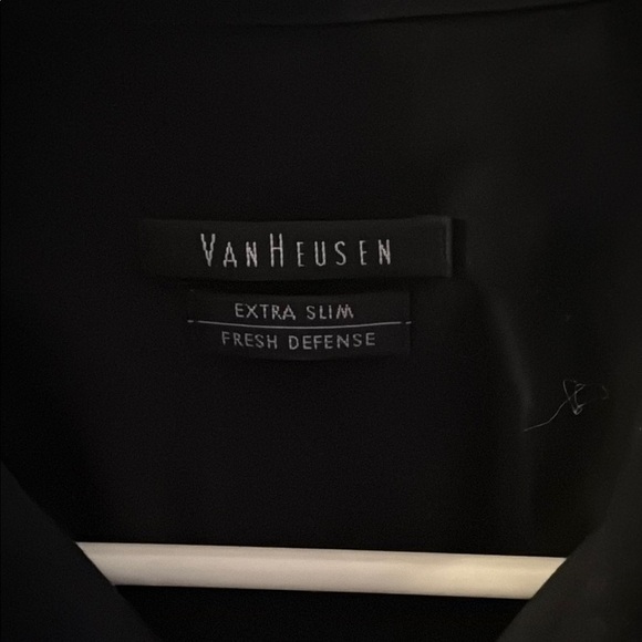 Van Heusen Black Extra Slim Dress Shirt - Picture 2 of 3